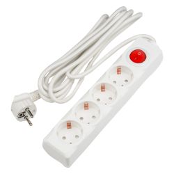 S-GCD4-3B Удлинитель Uniel серии Стандарт. с-з. 4 гн.. шнур 3 м. выкл.