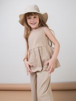 Топ хлопковый из шитья "Беж"