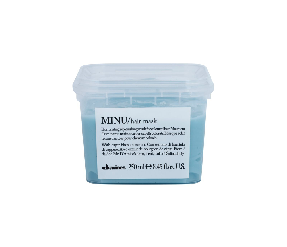 Davines Minu Caper Blossom - восстанавливающая маска для окрашенных волос /   250  ml  / GTIN 8004608242635