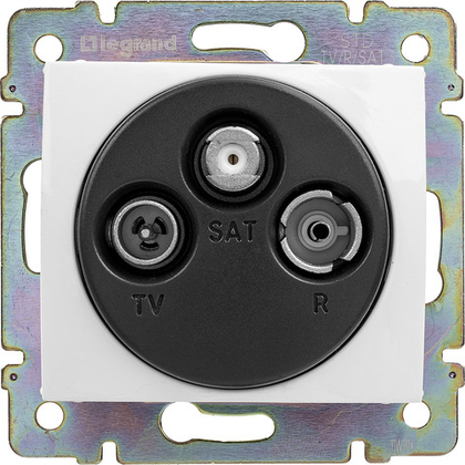 Розетка TV-FM-SAT проходная - белый Valena Classic LEGRAND