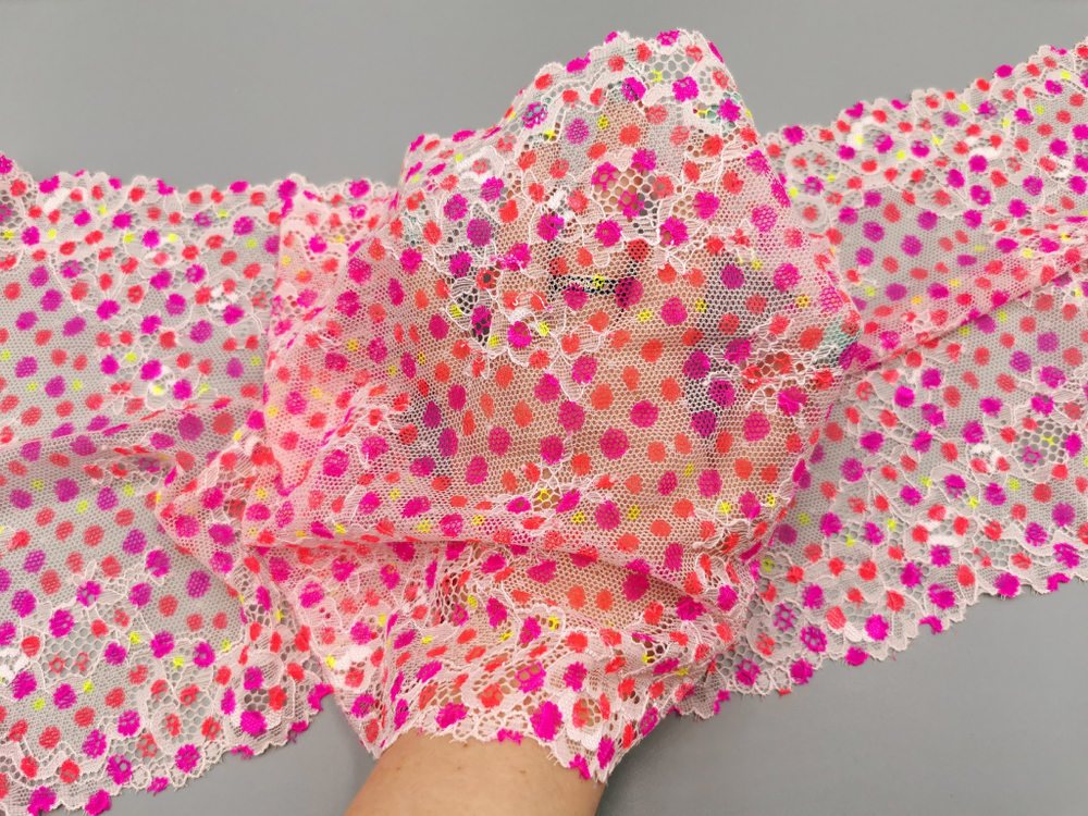 Эластичное кружево, мультиколор, 22 см, (Арт: EK-2781), м