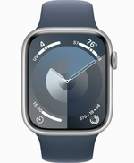 Умные часы Apple Watch Series 9 45mm Silver Al Storm Blue SB M/L GPS (MR9E3)