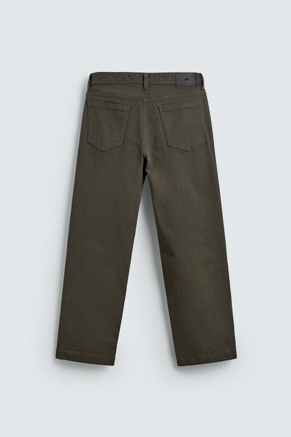 ZARA БРЮКИ STRAIGHT FIT, СЕРО-КОРИЧНЕВЫЙ