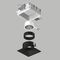 Комплект со светильником Lightstar Domino Quad (214510+214507+214007) G214507BMOD
