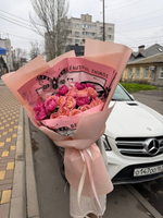 Букет пионовидных кустовых роз