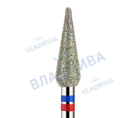 ВладМива Фреза алмазная 266 040G - Конус (гибрид - синяя, красная)