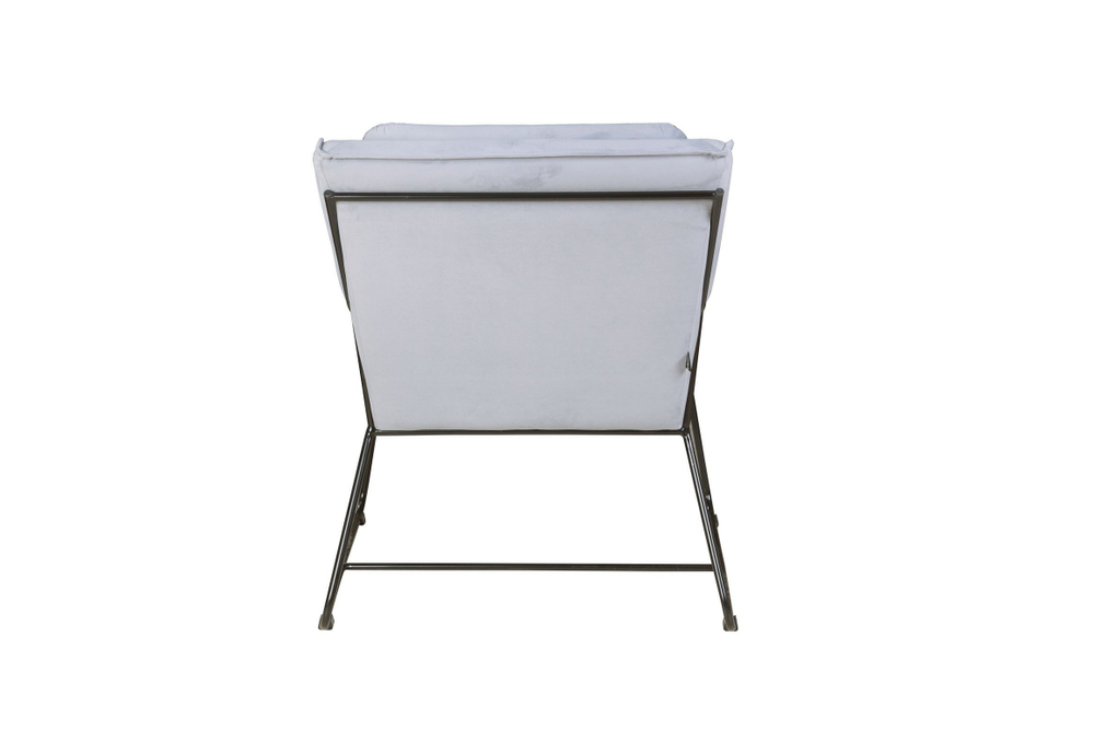 Кресло Alex, бархат светло-серый 26