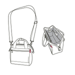 Сумка allrounder cross twist silver