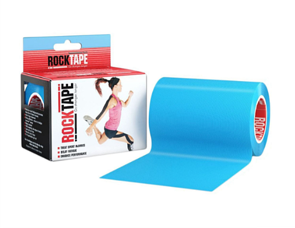 RockTape Кинезиотейп Mini Big Daddy, 10см x 5м, голубой