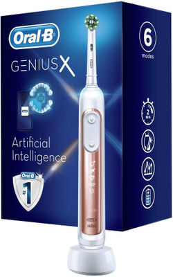 Зубная щетка электрическая Oral-B Genius X Lite Rose Gold D706.513.6 белый/розовый
