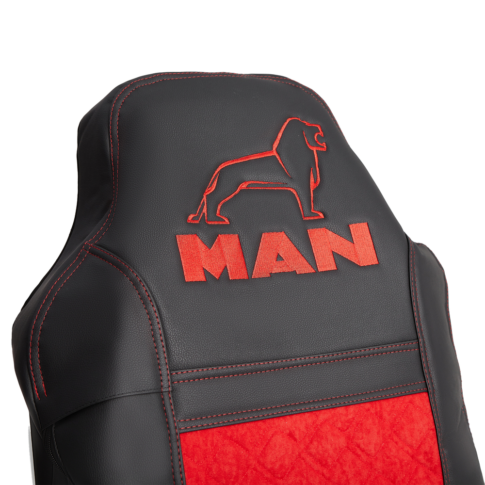 Чехлы MAN TGA (экокожа, красный)