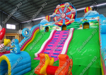 Коммерческий надувной батут «Парк развлечений Мульти» 15*8*8 м