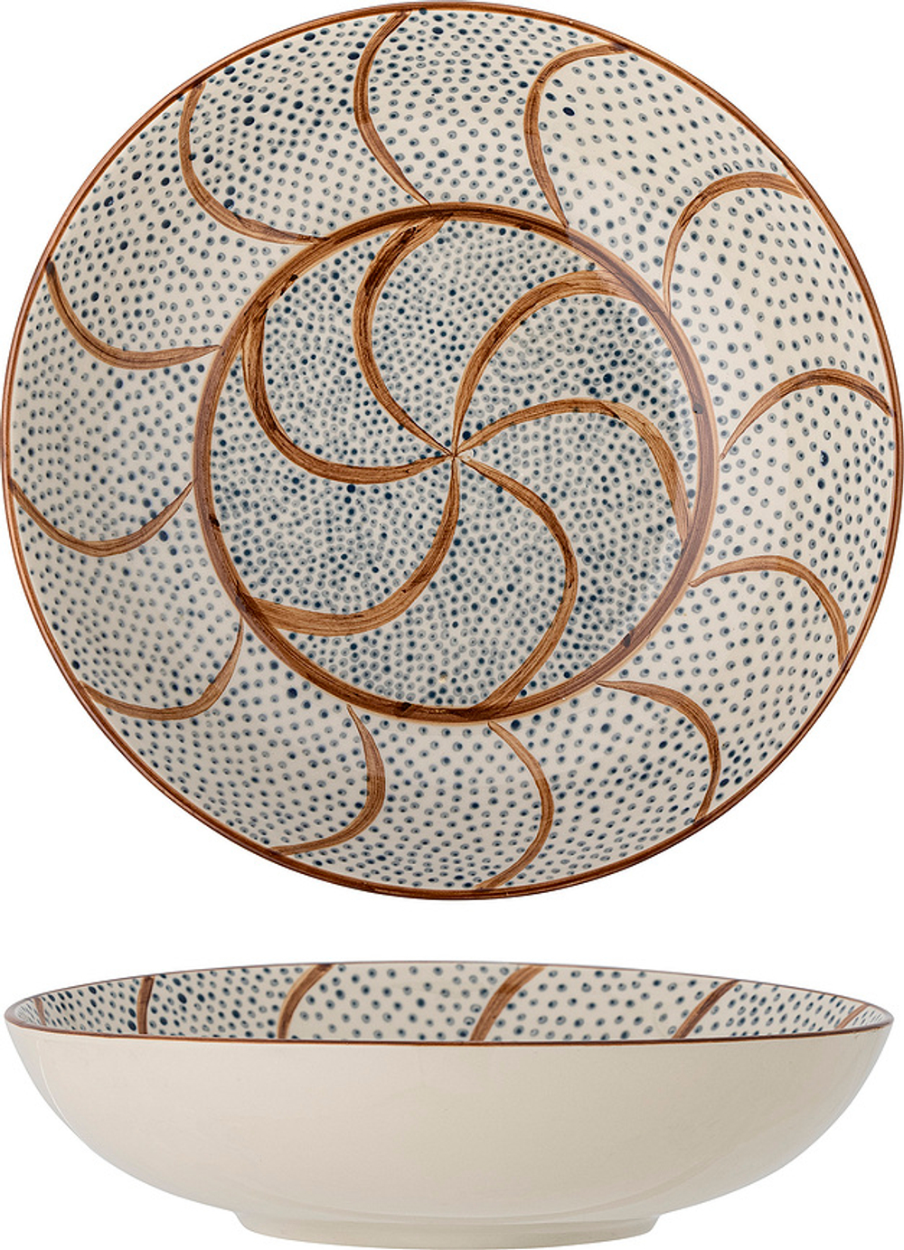 Салатник bloomingville heikki, каменная керамика, коричневый · арт. fabr 82056494