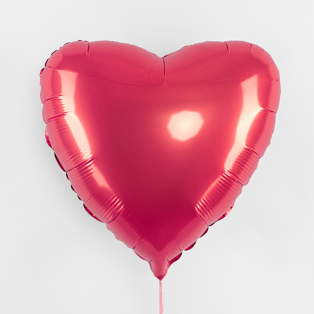 Сердце 18" Коралловый, Макарунс Fm