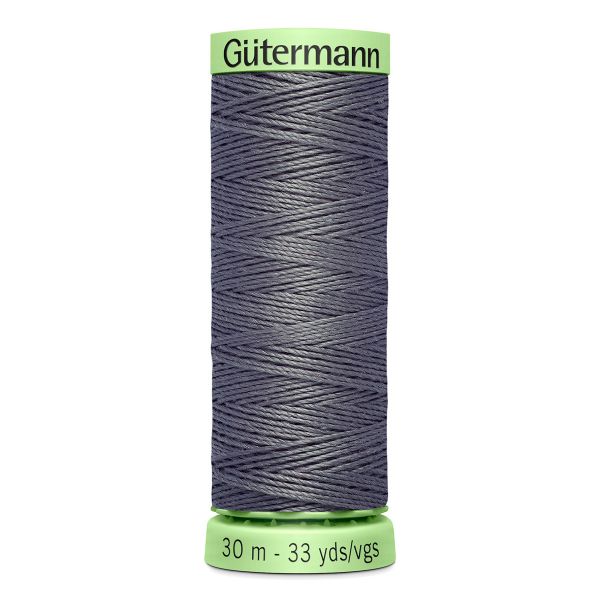 Нитки отделочные Gutermann Top Stitch 30 (30 метров), 5 кат. | 701 стальной серый