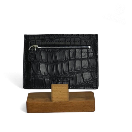 Картхолдер Bottega Veneta из кожи крокодила