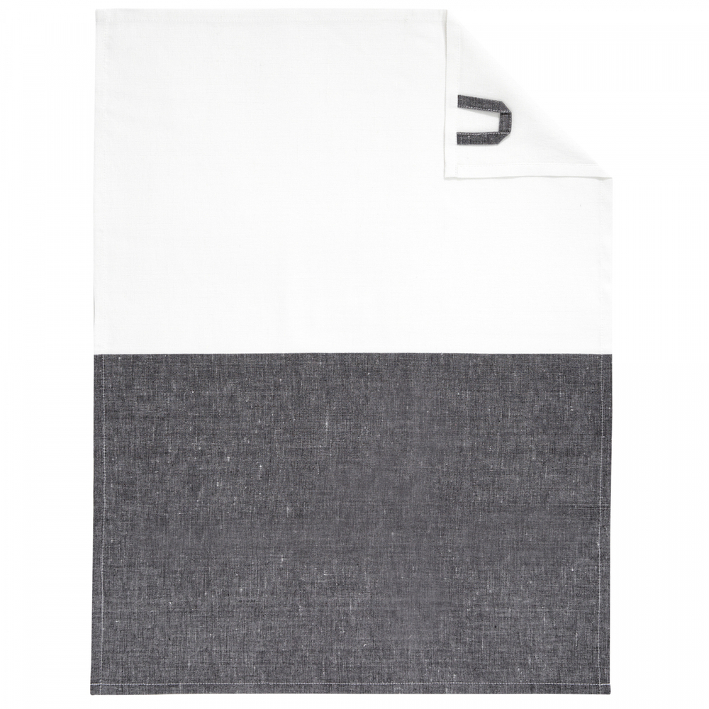 Полотенце кухонное 50x70 Cawo Cuisine Duo 535 96 черно-белое