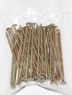 Саморез по дереву 4.2х76 мм желтый, 50шт.