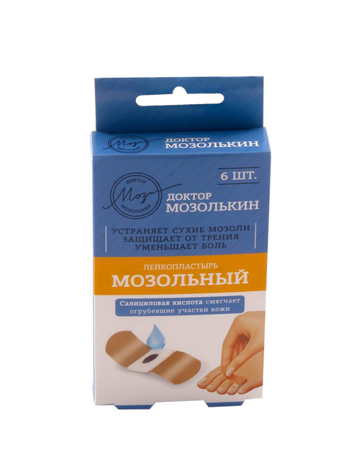 Доктор Мозолькин пластырь мозольный 6 шт.