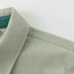 Рубашка Ymkashix Velvet Button темно-песочный / изумрудный