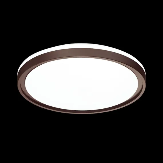 3044/EL PALE SN 028 Светильник пластик/белый/коричневый LED 72Вт 3000-6300К D495 IP43 пульт ДУ NAVIL