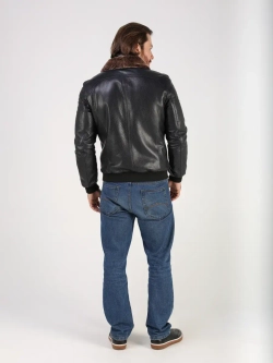 Дубленка зимняя куртка натуральная кожаная