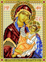 "Утоли мои печали"-3015 ткань с нанесенным рисунком