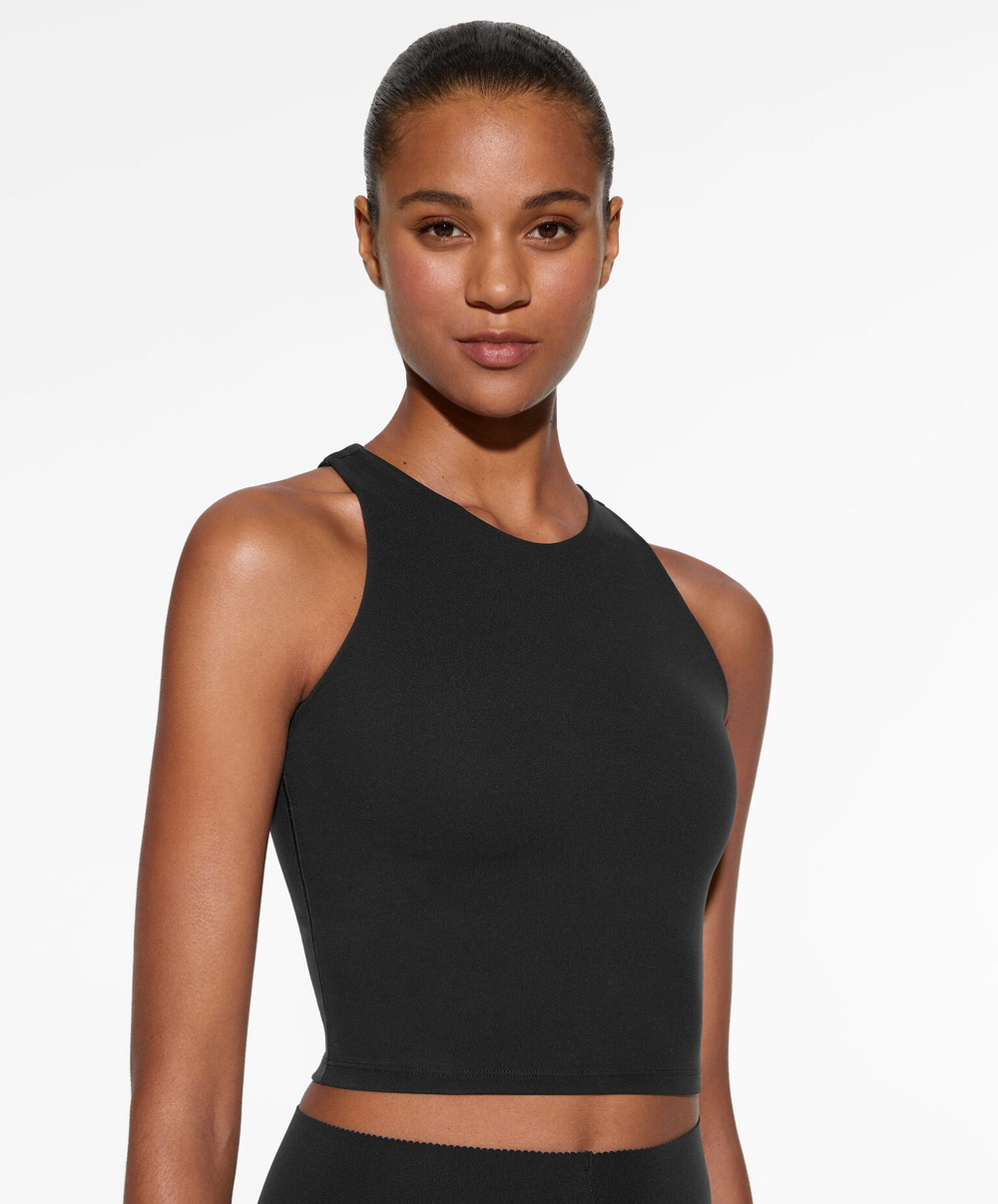 Oysho Майка Compressive, черный