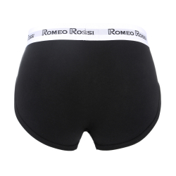Мужские трусы брифы черные Romeo Rossi RR367-2