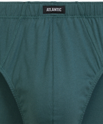 Мужские трусы слипы классика Atlantic, набор 2 шт., хлопок, сине-зелёные + зелёные, 2RMP-006