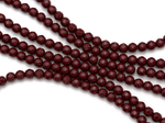 Нить бусин из гематита "Спелая вишня" 6мм, огранка