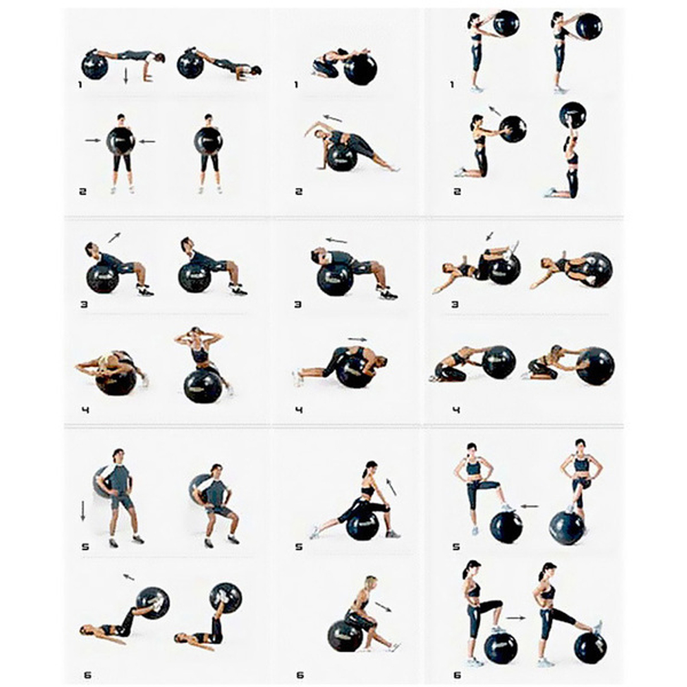 Фитбол Sportage 75 см 900гр с насосом, фиолетовый