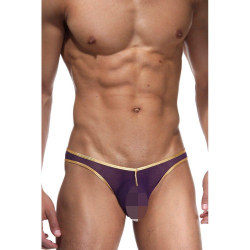 Мужские трусы слипы оранжевые с фиолетовым Cosmos Colors L20_POG