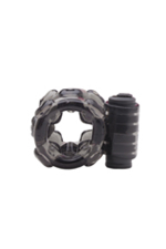 Пепельное эротическое кольцо с вибрацией Orgasmus III (Цвет: серый)