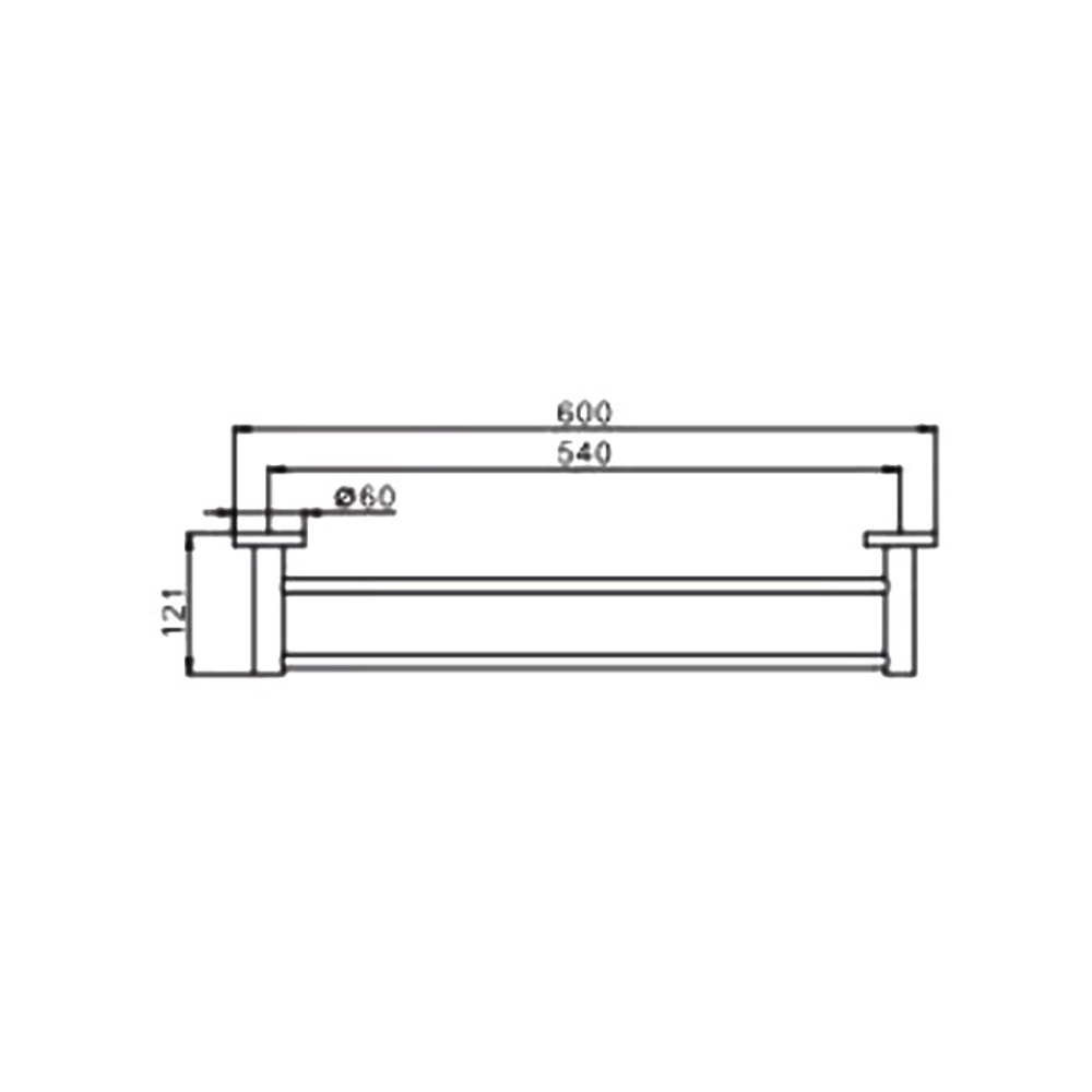 Держатель для полотенец двойной Haiba HB8309