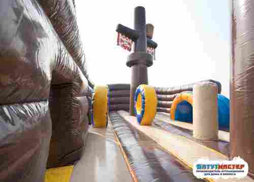 Надувной аквапарк с бассейном и горками «Пиратская бухта», 31×15×8,5 м