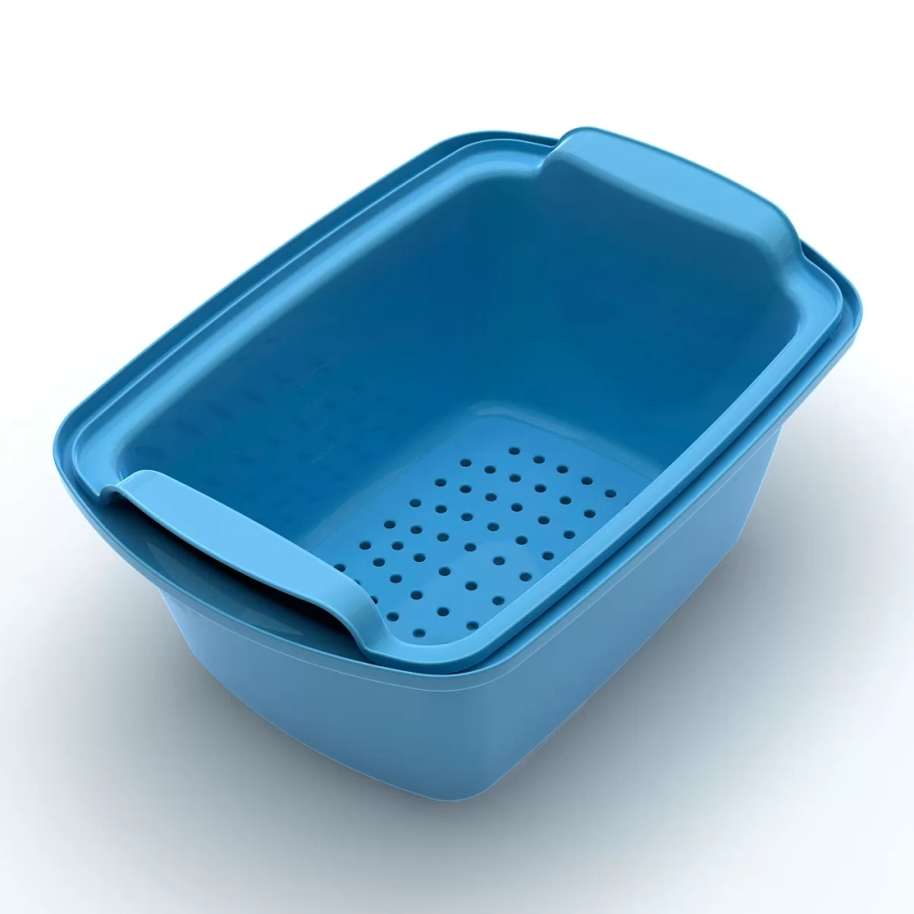 Контейнер 10 л КДС-10 голубой 450х325х205 мм