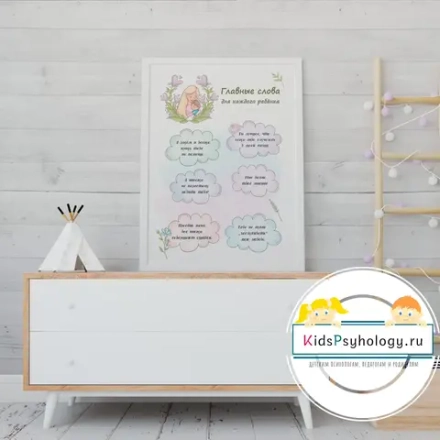 Плакат "Главные слова для каждого ребёнка"