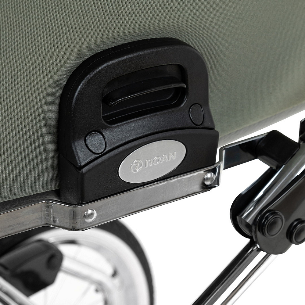 Детская коляска Roan Bass Next Classic d14 2.0 2 в 1 BSNC/92/2 Sage Green/Black/руч.Black