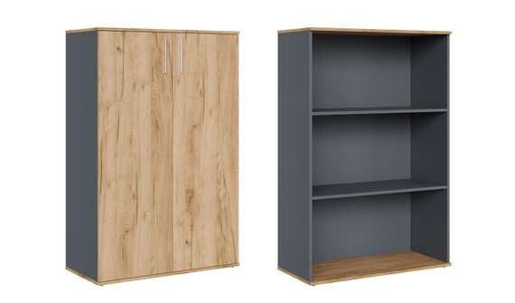 Шкаф средний закрытый Zion Light 90x42x135