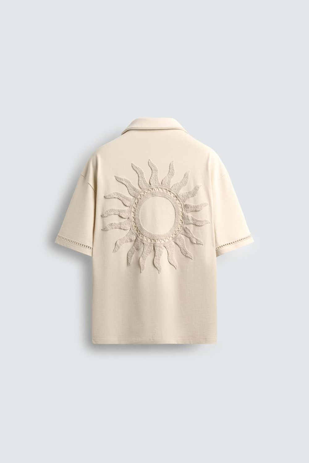 ZARА РУБАШКА CONFORT VAINICA, ЖЕЛТОВАТО-БЕЛЫЙ