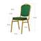 Стул Хит 20мм - золото, корона зеленая