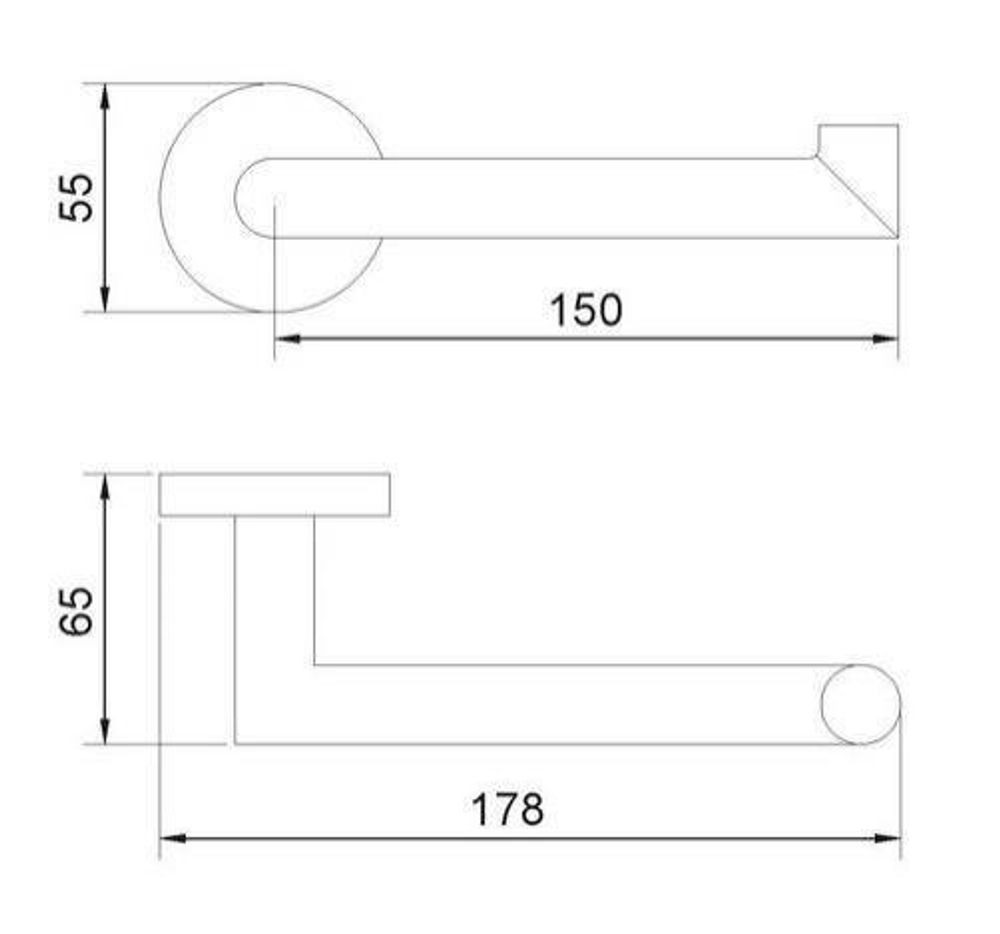 Держатель для туалетной бумаги нерж. сталь NIZA 16859.N чёрный