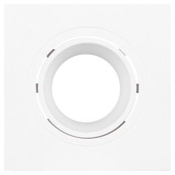 Встраиваемый светильник декоративный ЭРА KL90-1 WH MR16/GU5.3 белый, пластиковый