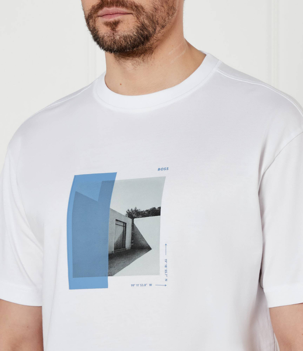 Футболка Te_Barragan BOSS ORANGE - белый(50534919)