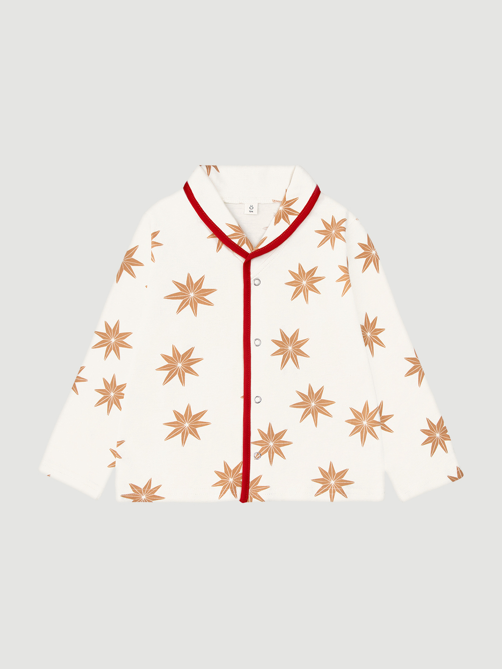 Пижама с воротником Mjölk Анисовые звёздочки, уценка