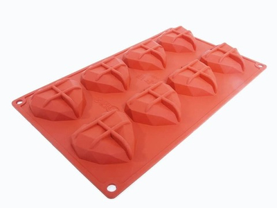 Силиконовая форма «Алмазные сердца» SA2087, Silico, Россия