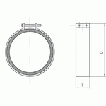 Быстроразъемный хомут FCCr -200