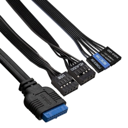 Корпус для компьютера Exegate EX290174RUS Корпус Miditower ExeGate AA-442U2 (ATX, без БП, 1*USB+2*USB3.0, аудио, черный)
