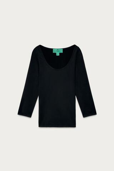 ZARA X MARISA BERENSON БЕСШОВНЫЙ ТОП, ЧЕРНЫЙ